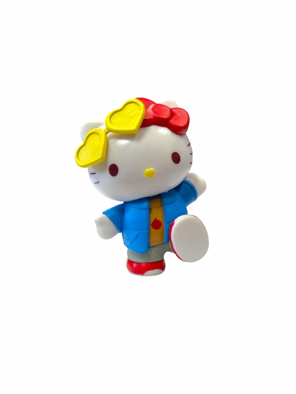 Hello Kitty Yellow Sunglasses Blue Jacket Figure 3"